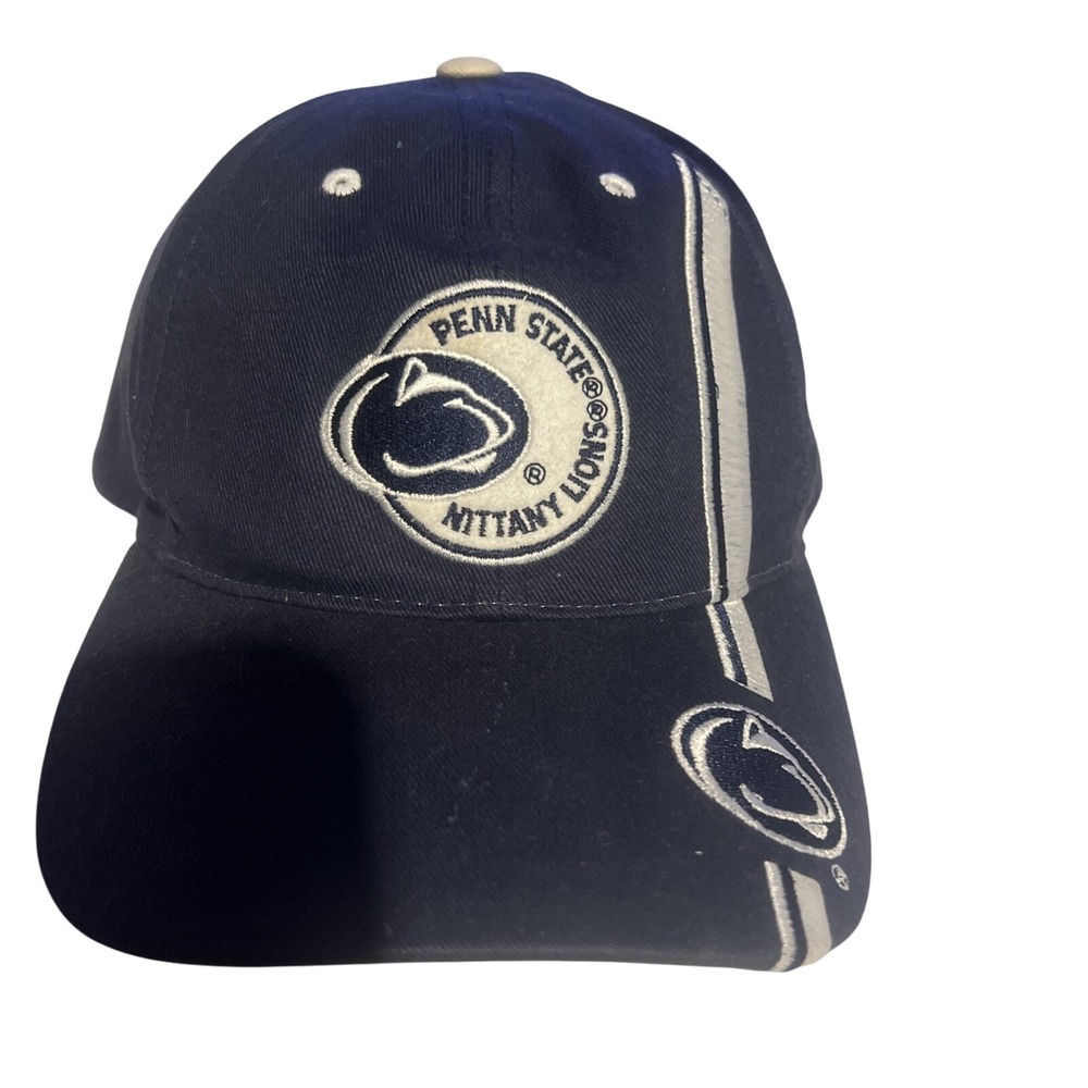 Penn State Cycling‎ Cap Nittany Lions Hat Blue Denim Embroidered One Size